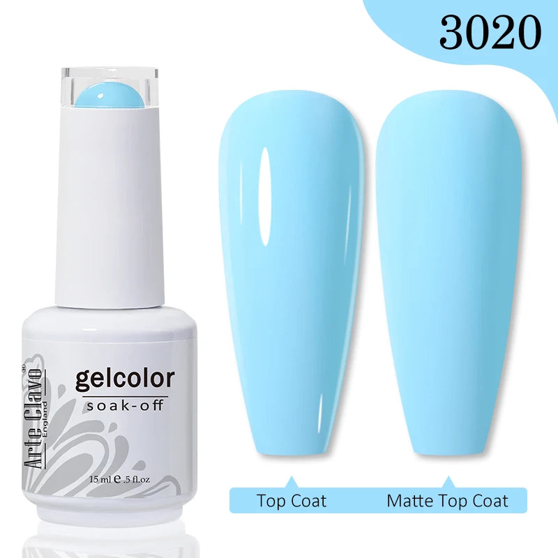 Arte Clavo Gel Nail Polishes Pink Nude Hybrid Lak Manicure