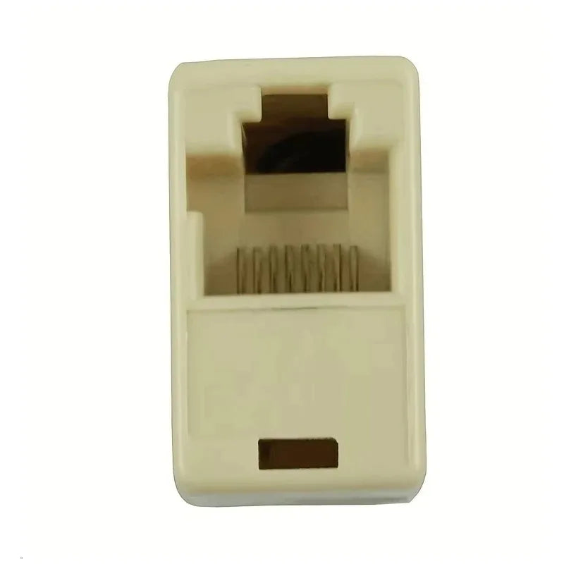 50PCS Network 8P8C Dual Connector 2-Wire 8-Core Cat5 Ethernet RJ45 Female to Female Straight Through Adapter Qme