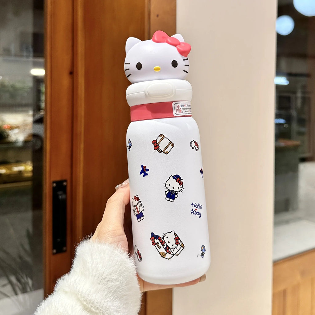 Clownee Cartoon Insulated Water Bottle Designed for Students 316 Stainless Steel Double-Walled Water Bottle Qme 6