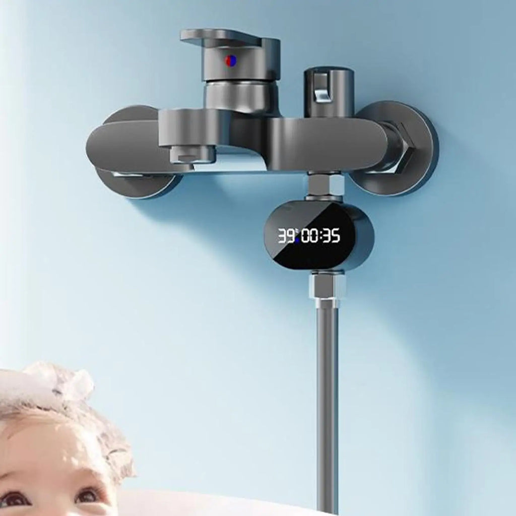 NEW Shower Temperature Monitor Precision LED Digital Display Digital Water Temperature Monitor For Bathroom Kitchen Hotel Gym Qme