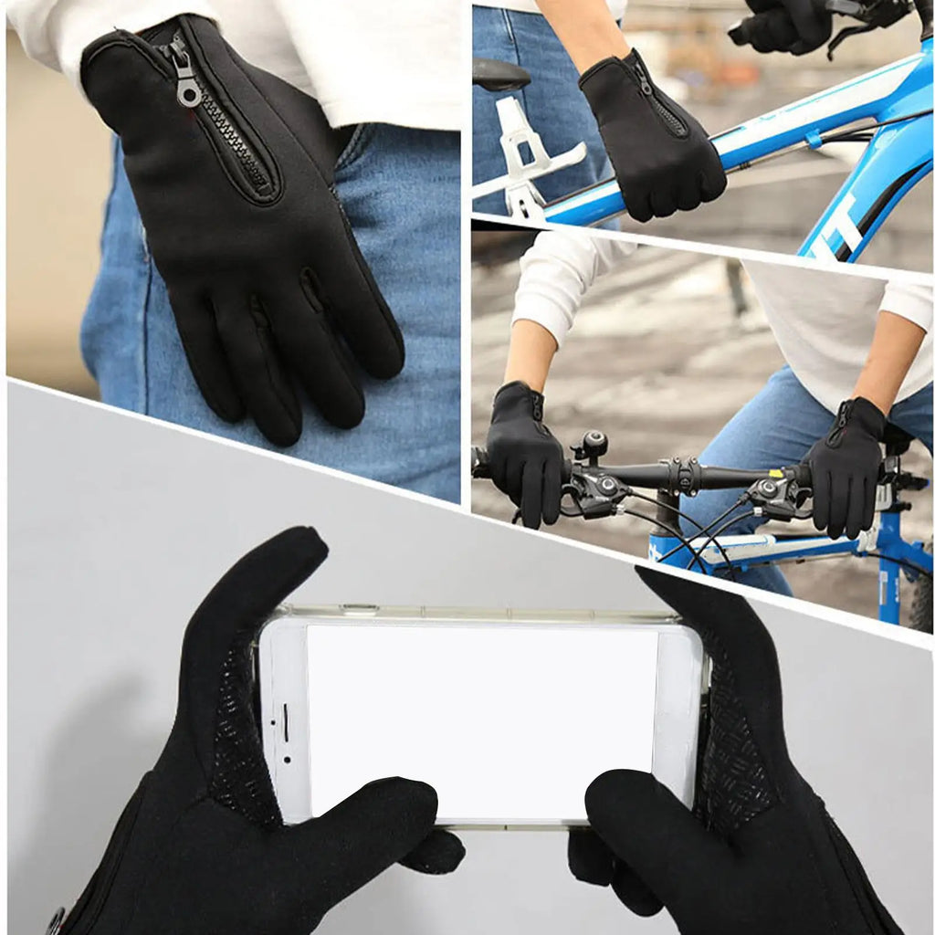 1pairHeated Cycling Gloves Hand Warmer Rechargeable Heated Mittens Gloves Windproof Warm Heated Gloves Heating Gloves For Riding Qme