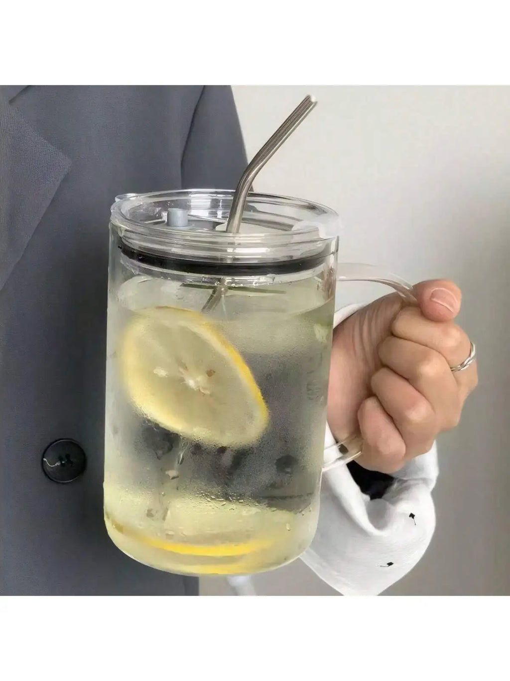400 Smoothie Cup Straw Heat-resistant Juice Drink Large Capacity Qme