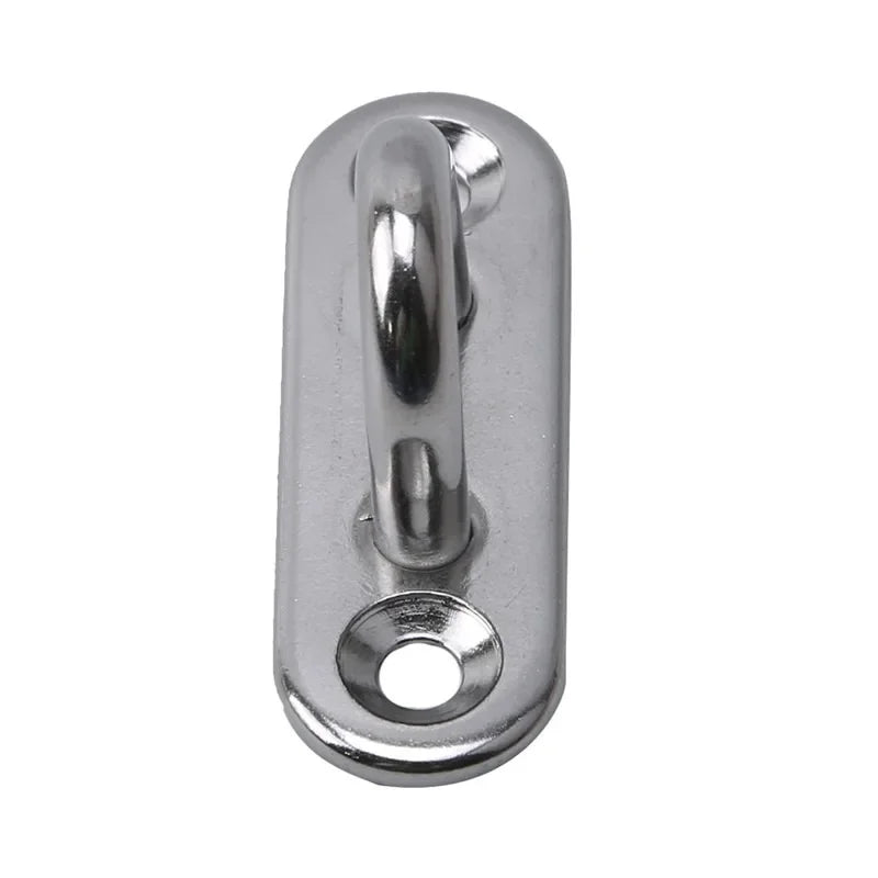 304-M6 M5 M8 Oval Eye Board Marine Deck Buckle Staple Boat Shade Sail Mounting Fastening Set - 304 Marine Grade Stainless Steel Qme