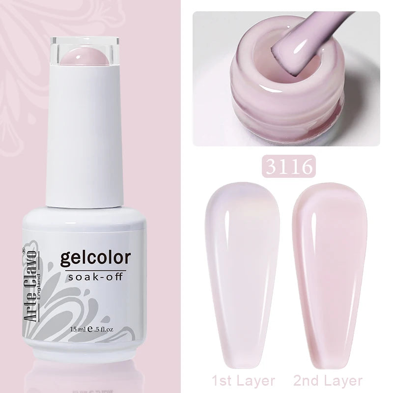 Arte Clavo Macaron Spring Series Gel Nail Polish Pigment Semi