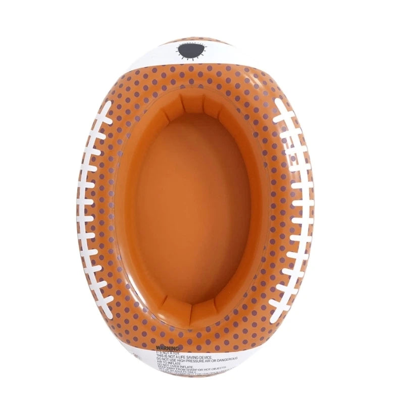 Inflatable Pool Tray Football Baseball Basketball Holding Party Drink Qme