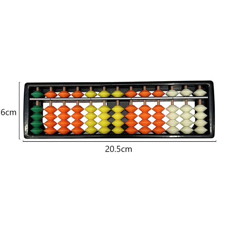 13 Digit Rods Standard Abacus Children's Plastic Soroban Calculator Qme A4