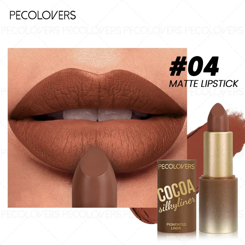 Multi-color Lipstick Brown Lip Gloss Selection Non-dry Full Charming Qme 04