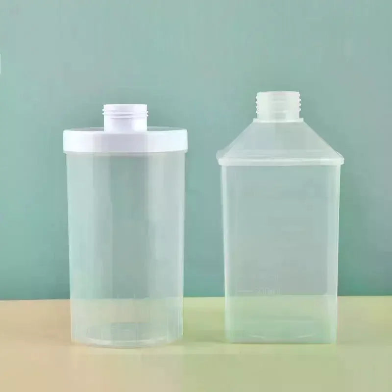 Syrup Dispenser For Coffee Bar Plastic Syrup Empty Bottles Dispenser Bottle With Lid Kitchen Container Multi-Function Qme