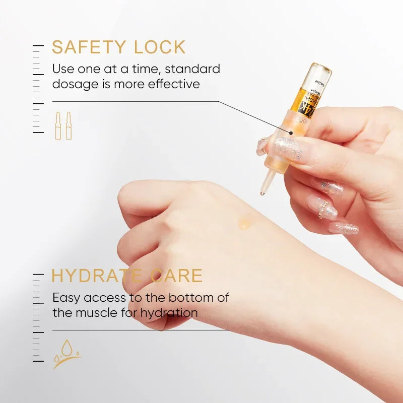Vitamin C Face Whitening Serum Dark Spots Freckles Removal Hyaluronic Qme