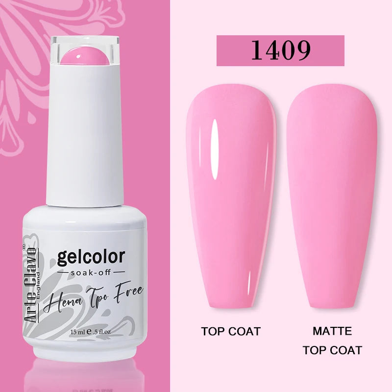 Arte Clavo HEMA TPO Soak Off UV LED Nail Gel Polish 108 Colors Qme