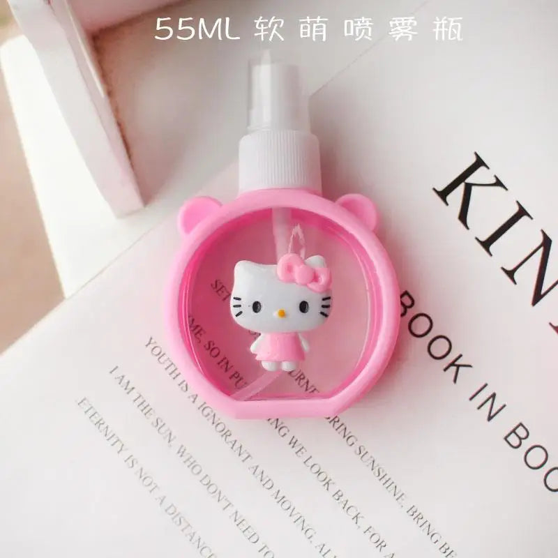 Hello Kitty Cartoon Rabbit Spray Bottle Makeup and Moisturizing Refill Bottle Portable Mini Spray Bottle Silicone-Covered Qme 5