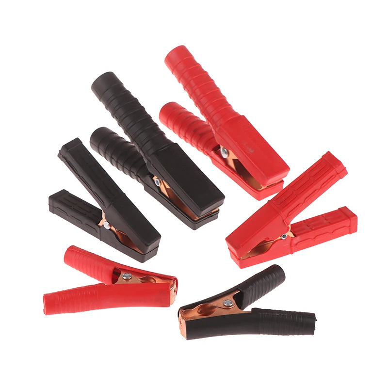 1 Pair Plastic Handle Test Alligator Clip Electric Project 100-300A Qme