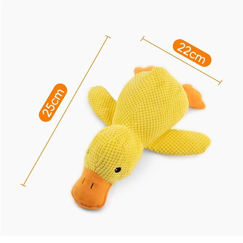 Cartoon Plush Dog Toys Duck Bite Wear Resistant Grinding Teeth Qme