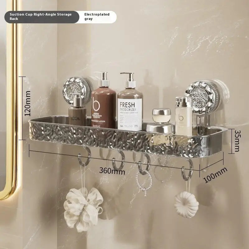 Punch-free Suction Cup Washbasin Storage Rack Self-distribution Qme A6