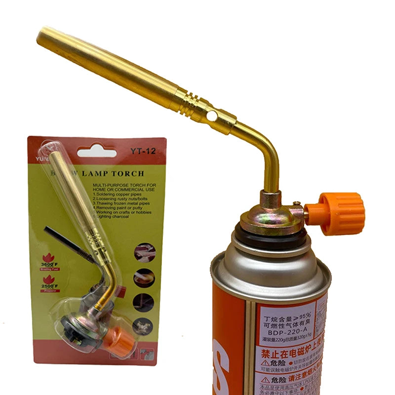 Portable Soldering Heat Gun Butane Burner Welding Gas Torch Flame Qme