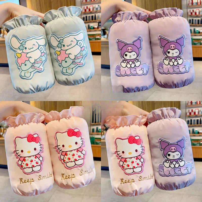 Hello Kitty Kuromi Waterproof Sleeve Covers New Cute Cartoon-Style Stain- and Dirt-Resistant Sleeve Covers Qme