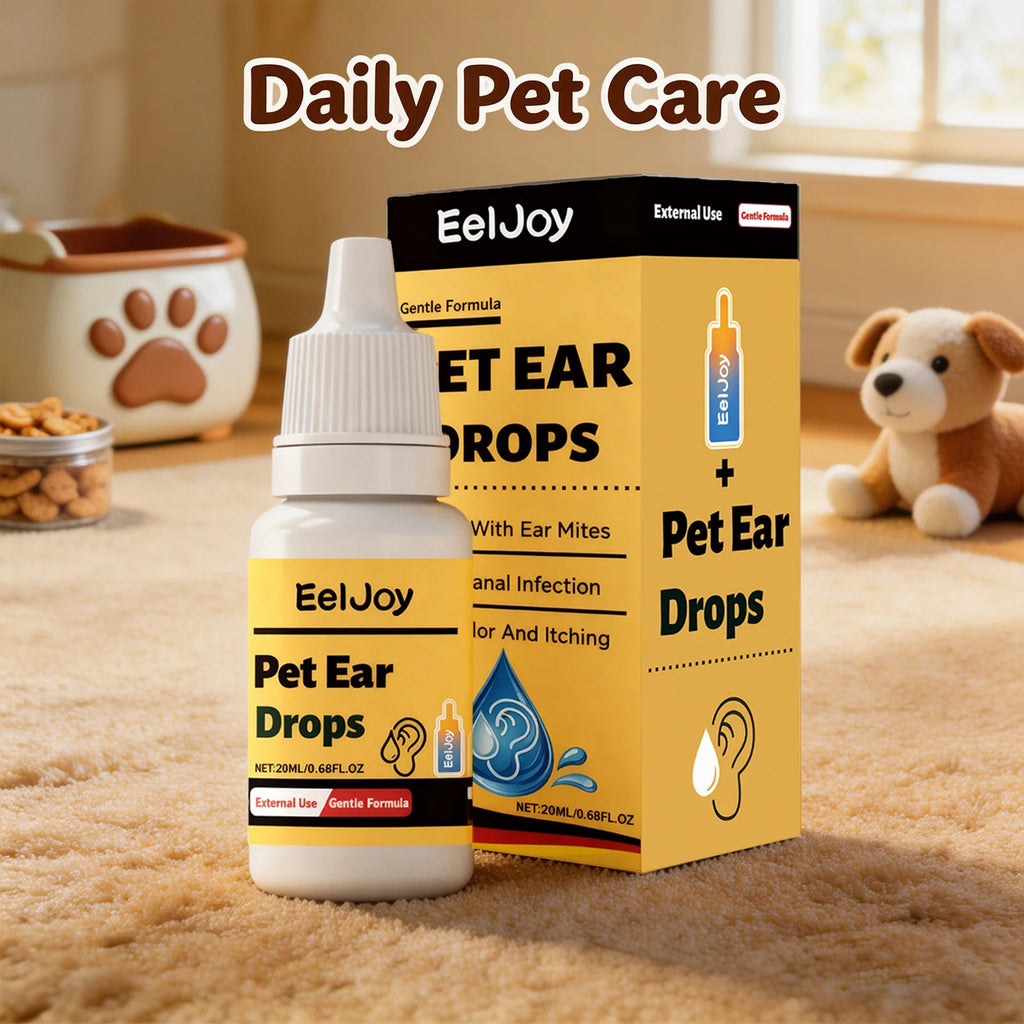 Pet Ear Care Drop Removing Earwax Eliminate Ear Mites Relieve Itching Prevent Infection Gentle Formula Pet Ear Cleaning Solution Qme