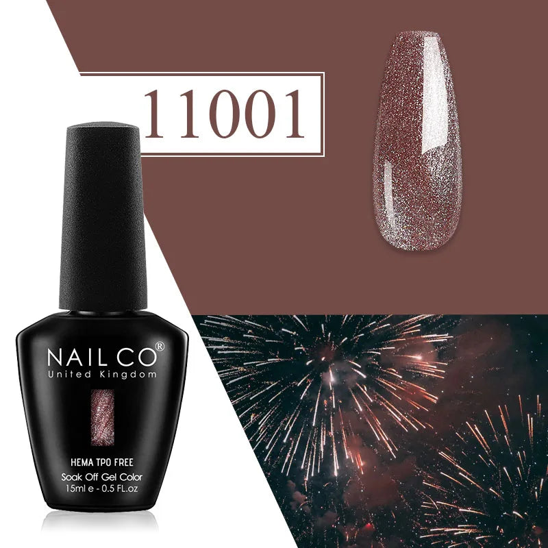 NAILCO Plum Gel Nail Polish Matte Coat Autumn Winter Semi Permanent