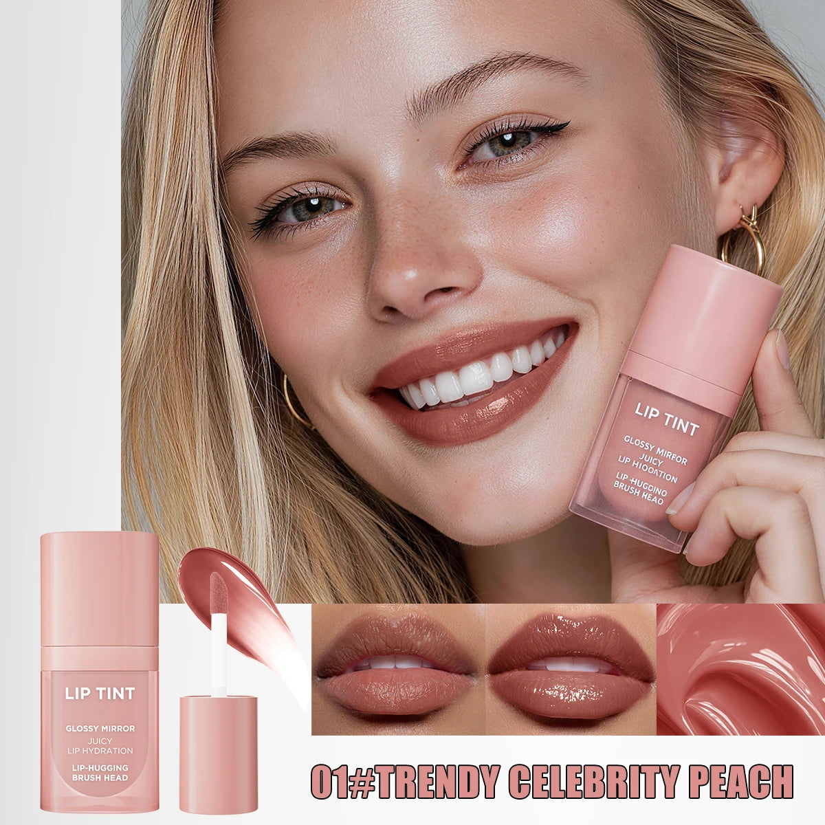 6 Colors Matte Velvet Lip Gloss Waterproof Non-stick Cup Long Lasting Moisturizing Lipstick Full Hydrating Lip Tint Daily Makeup Qme 9911-1