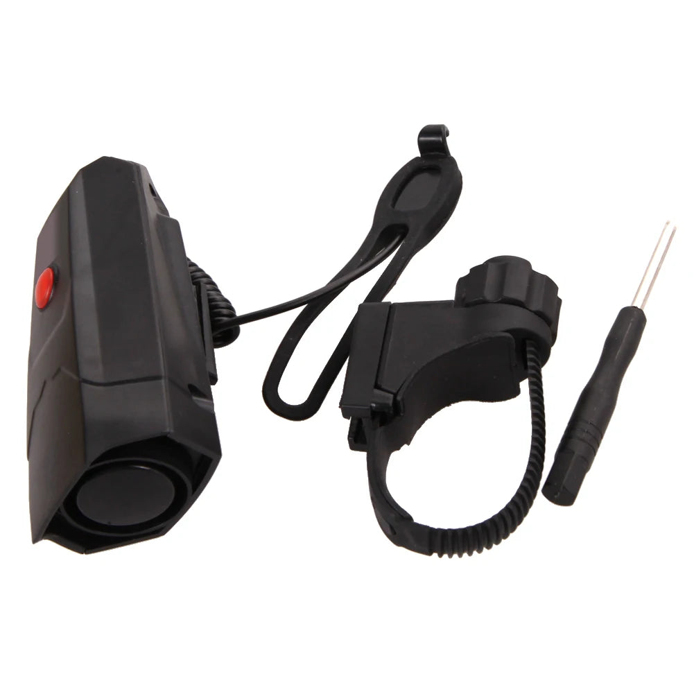 Electric Bike Horn Loud Electronic Bicycle Bell 5 Sound Modes Safe & Easy Cycling Alert for Mountain Bike Road Bike Scooters Qme