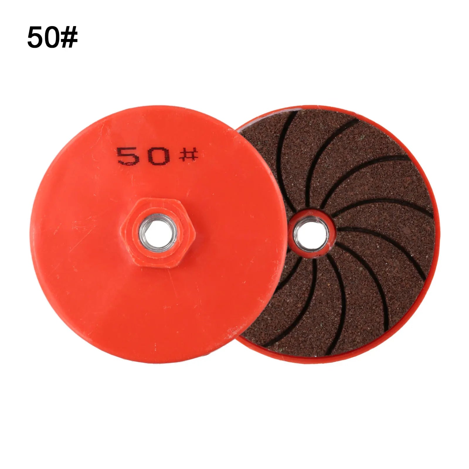 80mm 3 Inch Polishing Wet/Dry Polishing Pad With Backer For Grinding Granite Stone Concrete Marble Quartz Abrasive Tool Qme 50Grit