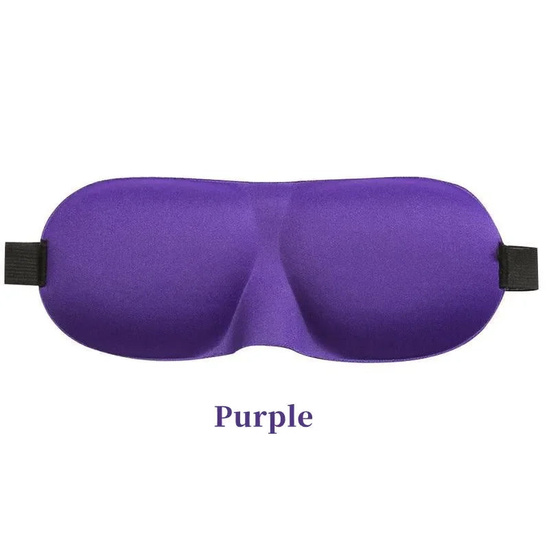 Eye Patch Women Men Soft Portable Blindfold Travel Sleep Eyepatch 3D Sleep Mask Natural Sleeping Eye Mask Eyeshade Cover Shade Qme Purple