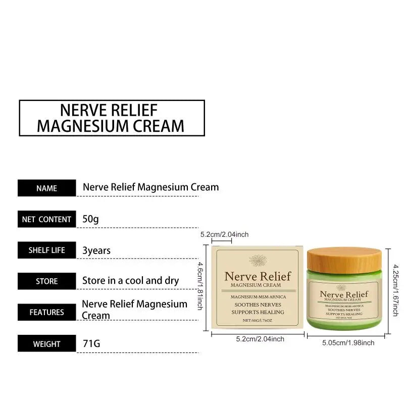 Soothing Magnesium Body Cream Skin Joint Comfort Lightweight Qme one size