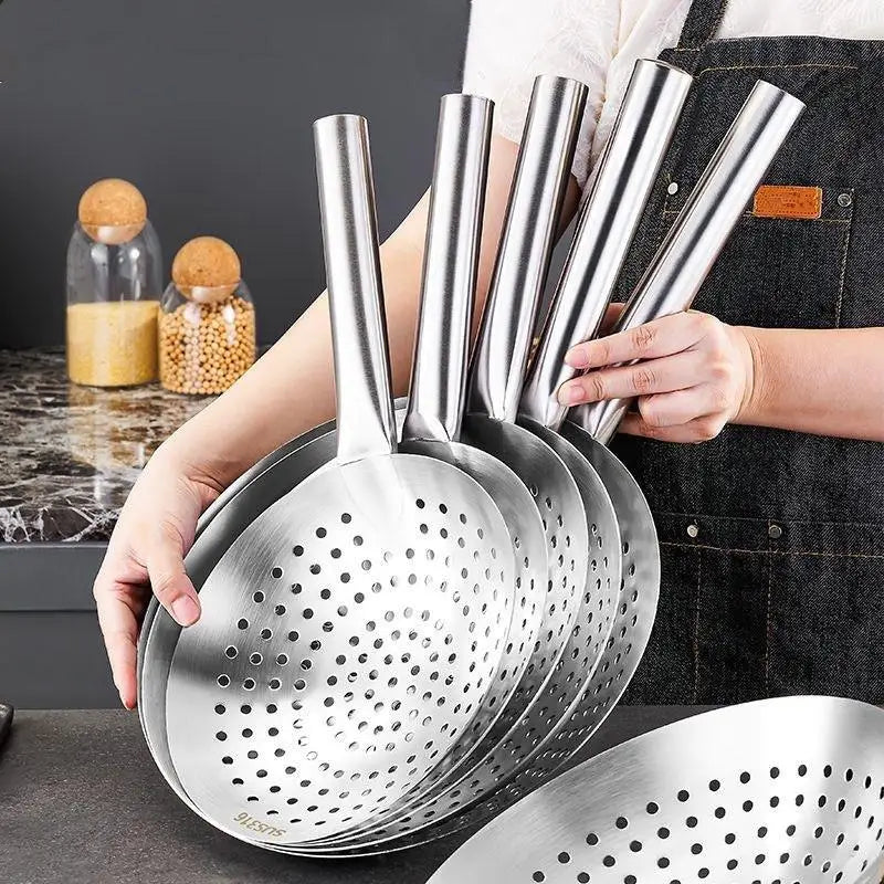 Thickened Stainless Steel Colander Handle Multi-functional Easy Clean Qme
