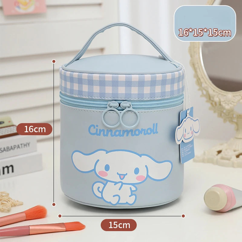 Hello Kitty Kuromi Cute Cartoon-Style Handbag Large-Capacity Portable Travel Toiletry Bag Handheld Organizer Bag Qme 3