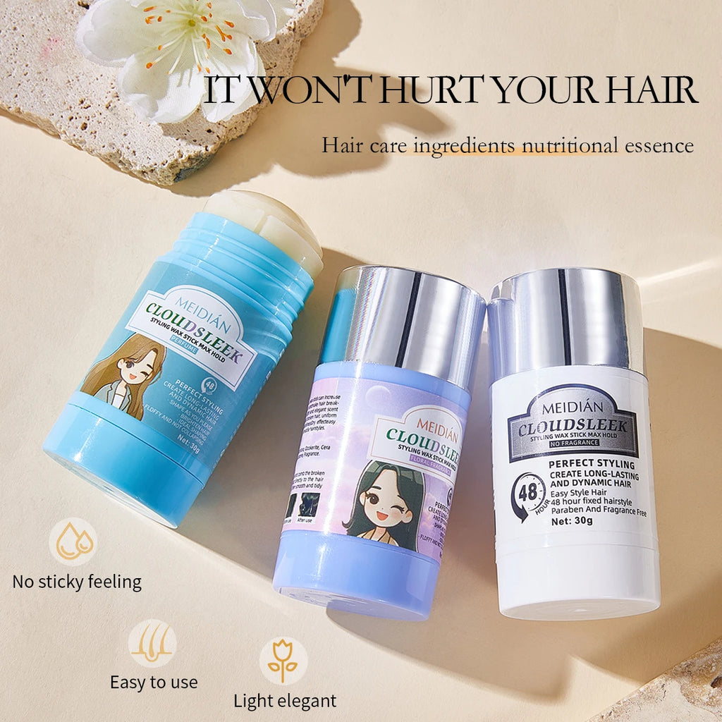 Styling Hair Wax Stick Long-lasting Suitable All Types Enhances Qme