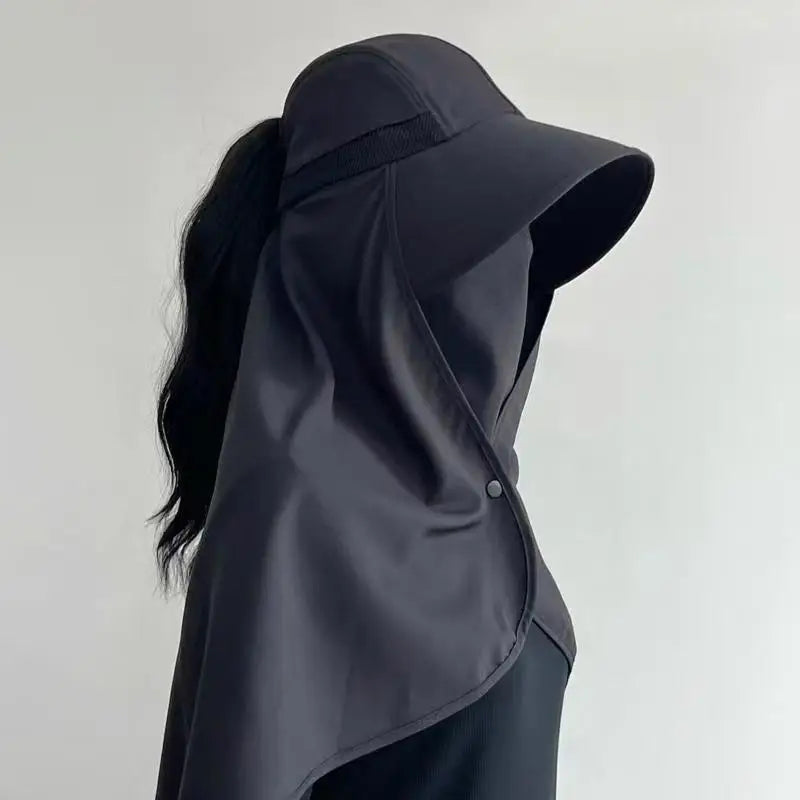 Multifunctional All-around Face Mask Sun Protection Hat Shawl Summer Qme