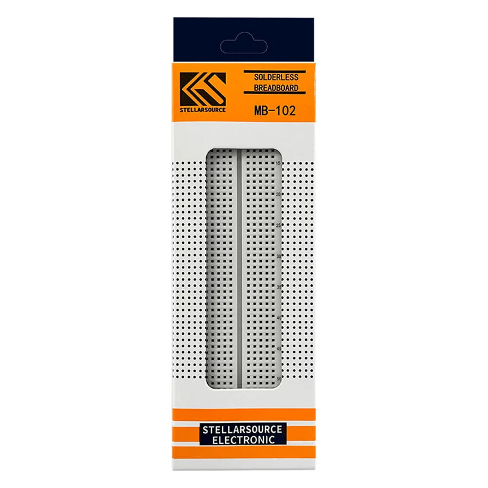 Breadboard 830 Point Circuit Boards Solderless Universal Experiment Boards Spliceable for Circuit Assembly and Commissioning Qme