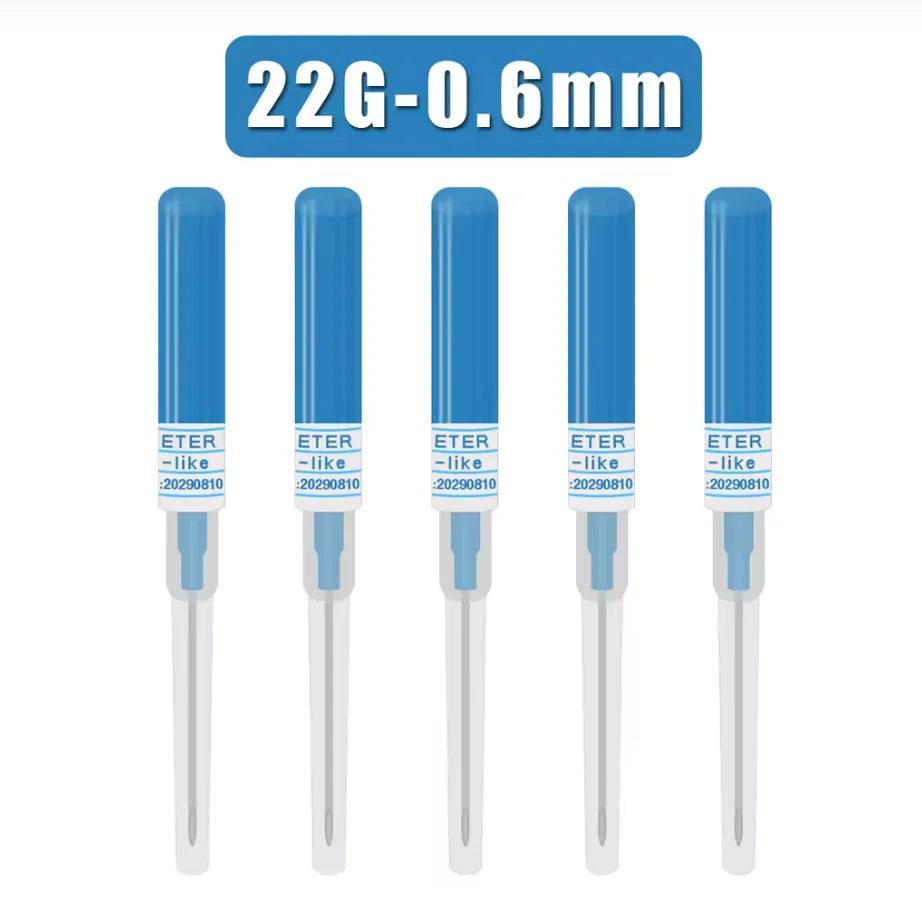 50/5PCS Disposable Piercing Needles Sterilized Body Surgical Steel Piercing Needles For Ear Nose Navel Nipple Piercing Tools Qme 22G 10PCS