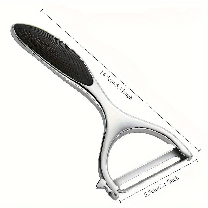 1pc Premium Y-Shaped Metal Peeler - Straight Edge Vegetable & Fruit Peeler for Potatoes, and More - Durable Kitchen Gadget Tool Qme