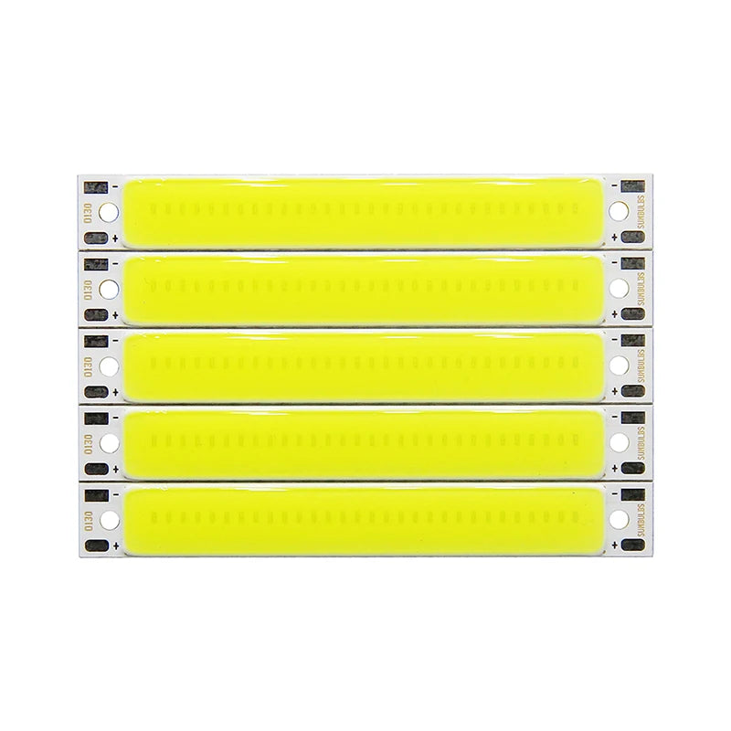 3V 3 7V DC LED COB Strip 3W Warm Cold White Blue Red Light Source DIY Qme