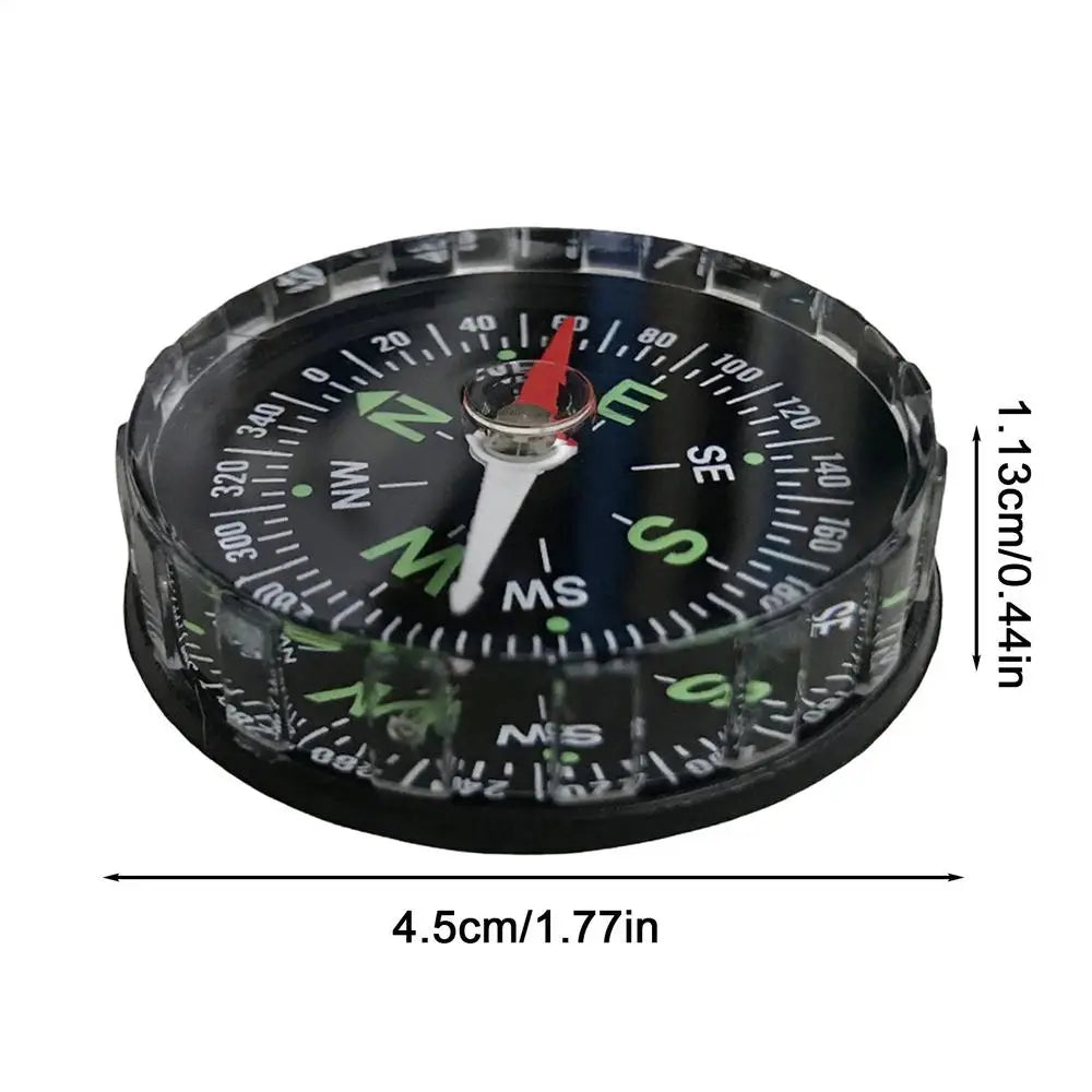 Compass Camping Multifunctional Exploration Gears Boating Navigation Compasses for Women Boys Girls Youth Teens Survival Qme Black