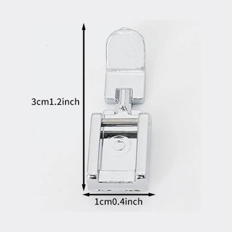 Zipper Sewing Machine Presser Foot Left Right Narrow Compatible Low Qme