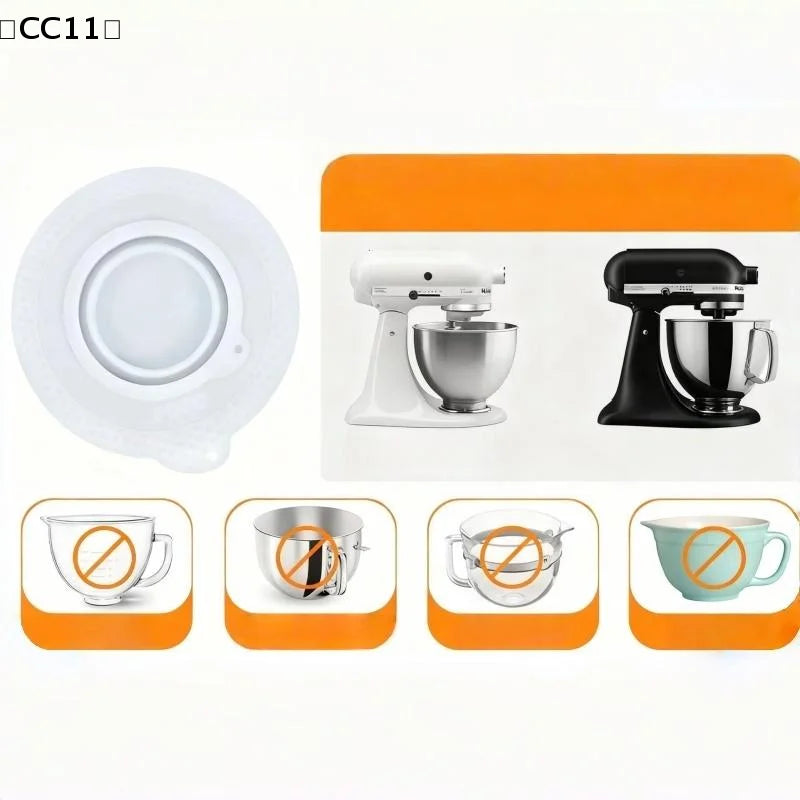 DIY Accessories Silicone Mixers Bowl Lid Cover Suitable 4 5-5 Quart Qme