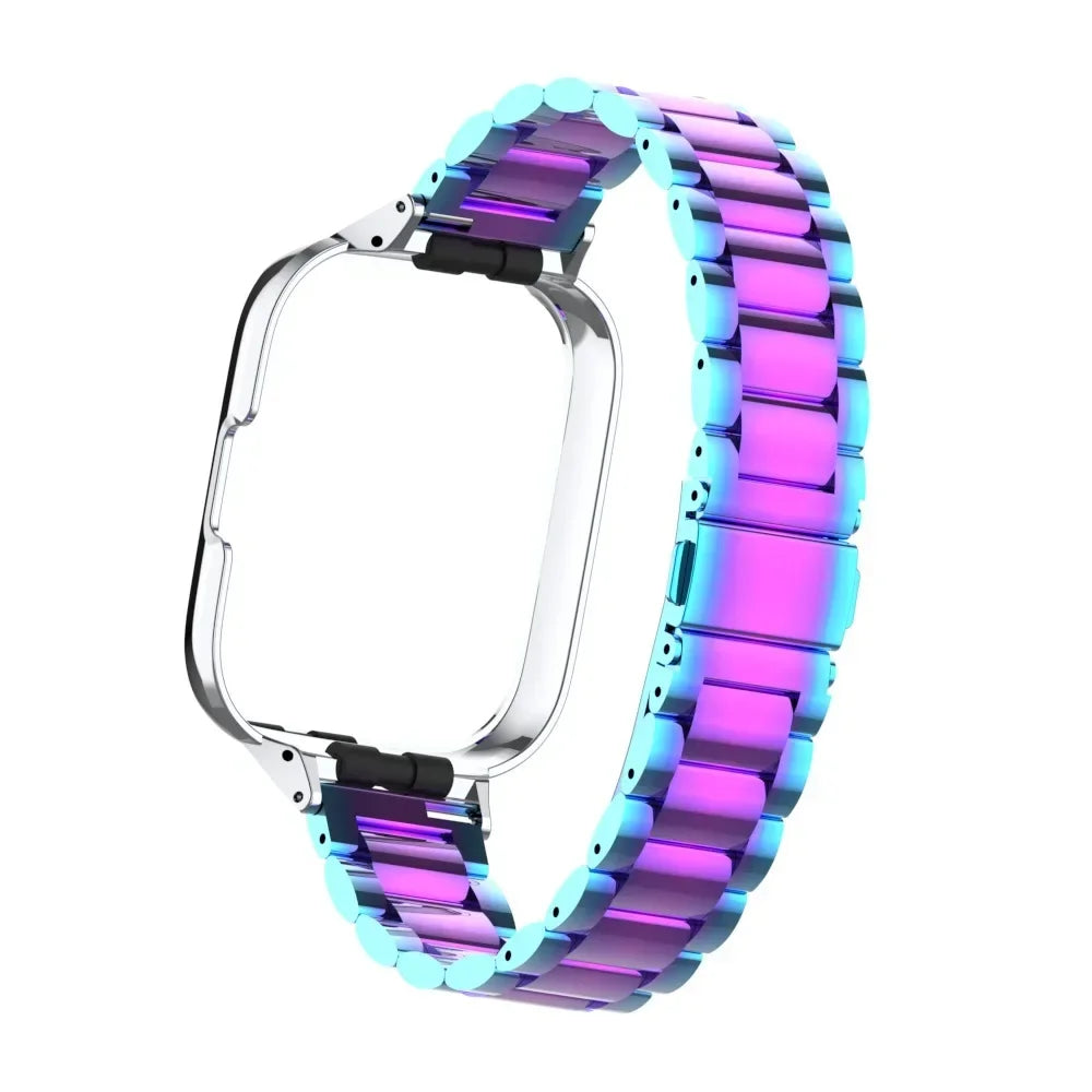 Stainless Steel Strap For Redmi Watch 3 Active Smart Watch Magnetic loop Bracelet Metal Case Protector Mi Watch lite Watchband Qme COLOR Redmi Watch 3 Lite