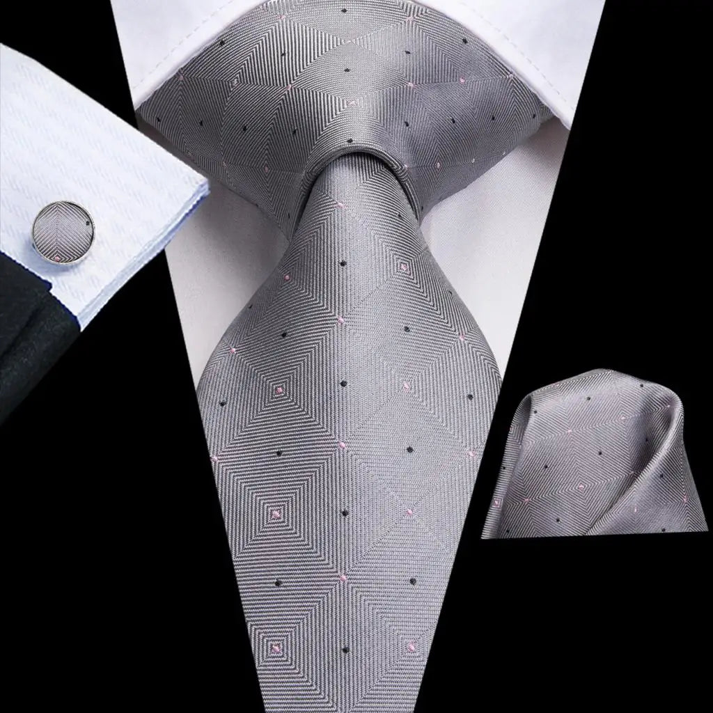 Champagne Floral Paisley Elegant Tie Men Groom Wedding Yellow Gray