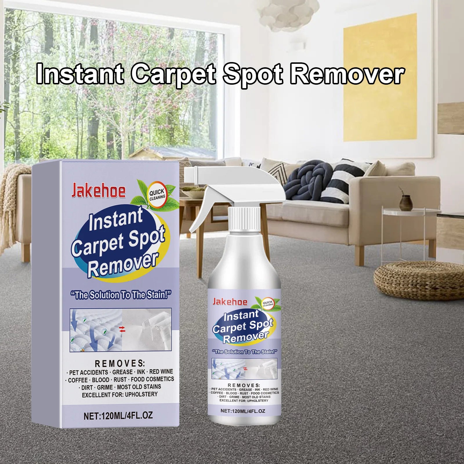 Carpet Cleaner Liquid Safe Lasting Powerful Stains Remover Fabric Sofa Surfaces Clean Multifunctional Carpet Fragrance Detergent Qme