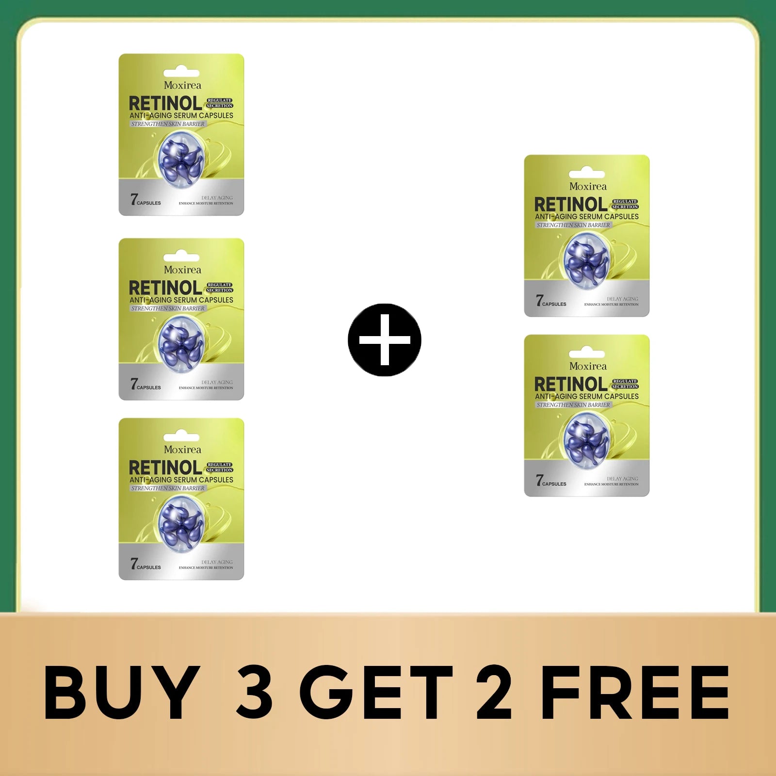 Retinol Serum Reduce Melanin Anti Aging Fade Fine Line Improve Barrier Repair Skin Moisturizing Nourishing Face Essence Capsule Qme Buy 3 get 2 free