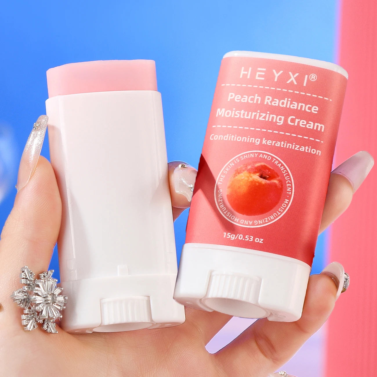 Peach Moisturizer Lightweight Hydrating Soft Smooth Ideal Women Qme 1pcs 15g