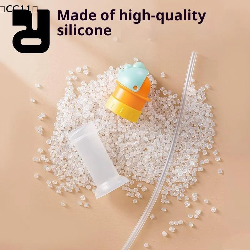 Kids Anti Sip Valve Straw Bottle Lid Detachable Calibers Beverages Qme