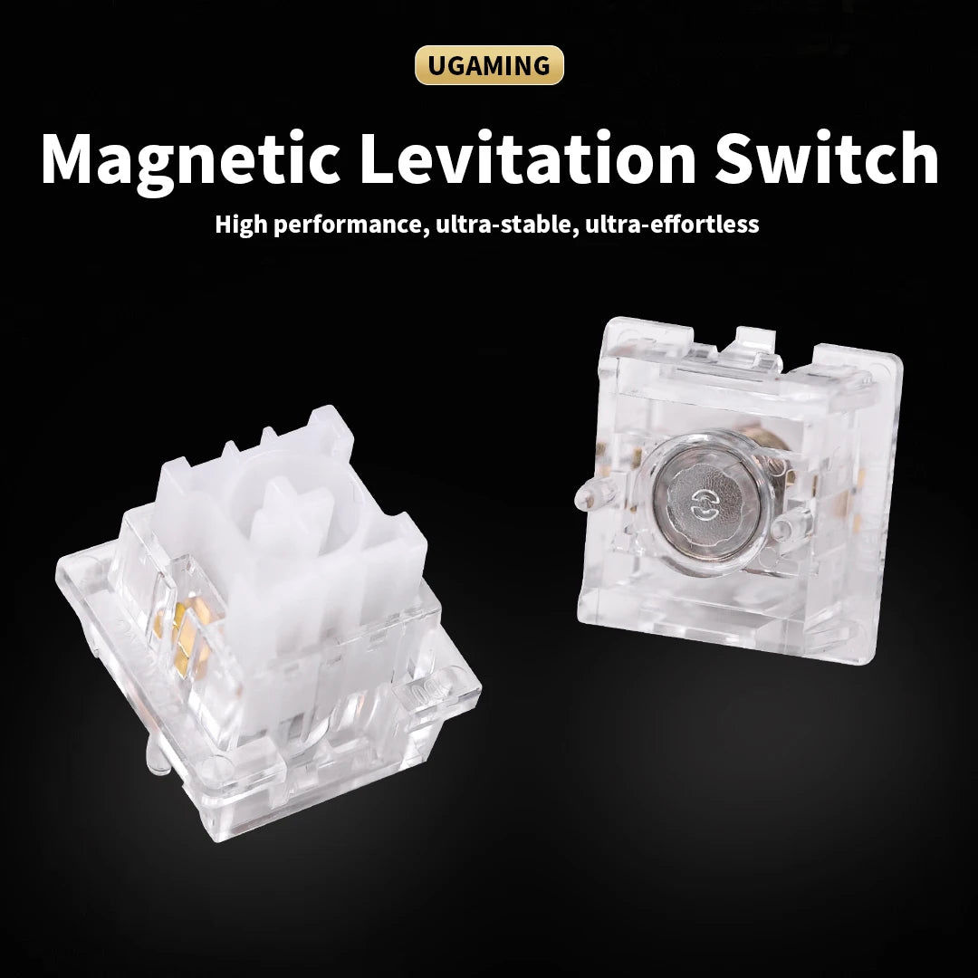 UGAMING Magnetic Levitation Switch Linear 36g Rapid Trigger Light Touch Magnetic Keyboard Switches Esports Gaming Switches Qme