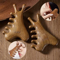 Multifunctional Meridian Massage Comb Handleless Wooden Point Qme one size