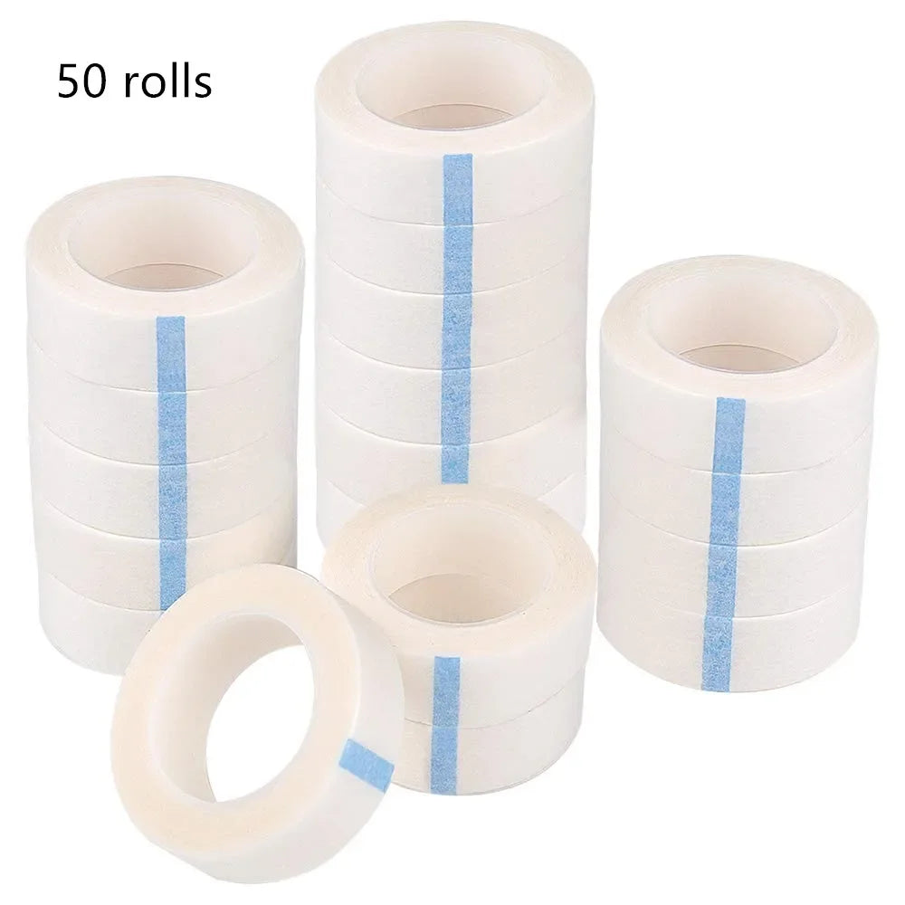 5/10/20/30/50 Rolls Eyelash Extension Paper Tape Lint Breathable Non-woven Cloth Adhesive Tape For False Lashes Patch Qme 50 rolls