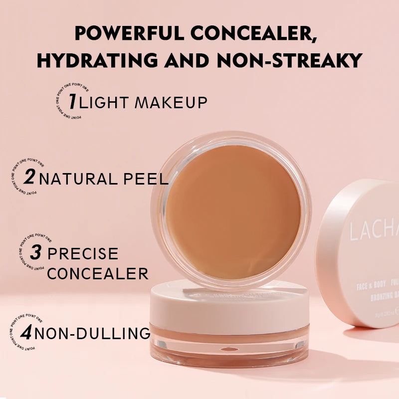 Matte Concealer Cream Waterproof Lightweight Long-lasting Full Qme