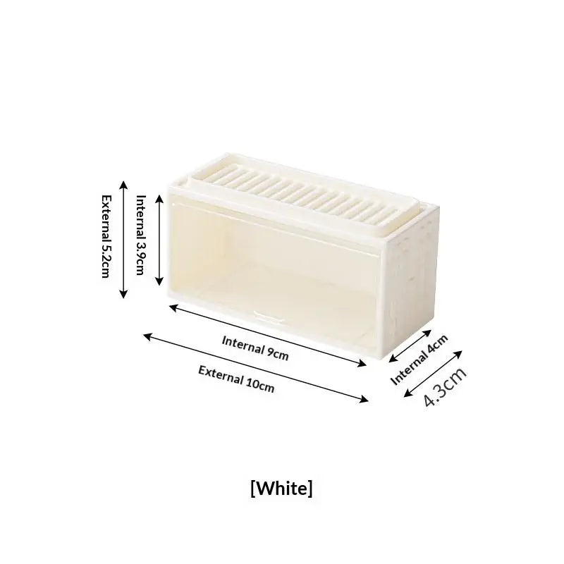 8-Compartment Acrylic Toy Car Display Rack Wall-Mounted Model Car Storage Cabinet Stackable Dustproof Case Qme White
