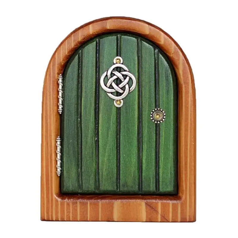Mini Home Garden Doors Ornaments Elf Fairy Door Miniature House Decor Qme 6